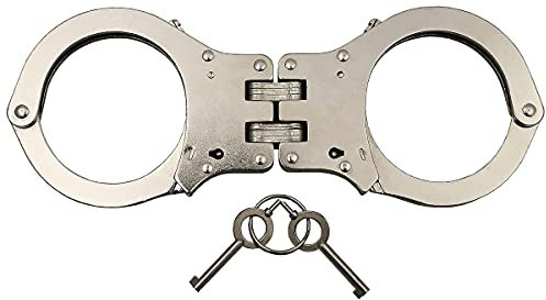 MFH Handschellen, mit Gelenk, stabile Ausführg, 2 Schlüssel