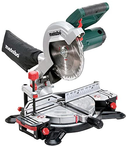 metabo KS 216 M Lasercut (619216380) Mitre Saw in Cardboard Box, 240 V, Green/Black