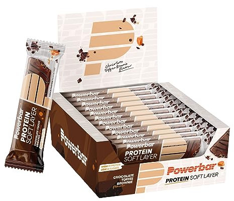 Powerbar - Protein Soft Layer - Chocolate Toffee Brownie - 12x40g - proteinreich - palmölfrei