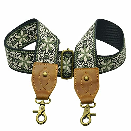 Lebensstyle Breiter Taschenriemen Taschengurt Schultergurt Riemen für Handtaschen Zubehör Verstellbar（Oliv Grün）