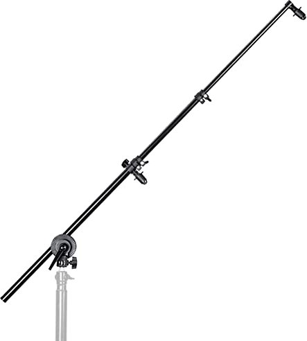 BOLLUMA Panneau Réflecteur Backdrop Porte-Bras avec Roue Poignée Pivotante Pince à Une Tête, Pied Girafe Boom Arm pour Photographie