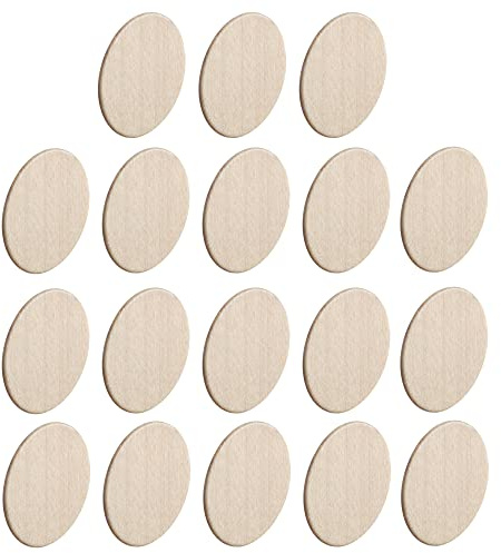 cyclingcolors 18x Abdeckkappen Selbstklebend Naturholz 18 mm Schrank Regal Bohrloch Abdeckung zum kleben schutzkappen, Ahorn