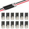 2-Polig Kabel Steckverbinder Stecker, 12 Stück Auto Stecker Steckverbindung Steckverbinder Verbindungsklemme 2 Polig, 18-24AWG Draht-Schnellspleiß-Steckverbinder Kabel Crimp Anschluss