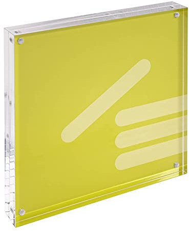 Quadratischer Magnetrahmen 210x210mm, 30mm stark (2x15mm) / magnetischer Bilderrahmen/Fotorahmen Acrylglas/Acryl/Familienfoto/Hochzeit/Zeigis®
