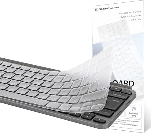 Digi-Tatoo Tastaturabdeckung kompatibel mit MX Keys Mini Kabellose Tastatur (EU/DE Layout, „7“-Form-Eingabetaste) - ultradünn TPU Keyboard Tastaturschutz
