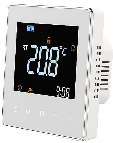 Wengart 24V Digital Thermostat WG538,Indoor Thermostatic Control,Weekly Programming,Colorful Display Suitable for Controlling Floor Heating and Hot Water Systems