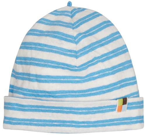 loud + proud Unisex Kinder Streifen mit Leinen, aus Bio Baumwolle, GOTS Zertifiziert Beanie-Mütze