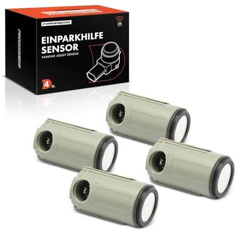Frankberg 4x Parksensor Parking Asist Sensor 4-polig Hinten Vorne PPS9 | Kompatibel mit E-Klasse T-Model S210, E-Klasse Pritsche/Fahrgestell VF210, E-Klasse W210