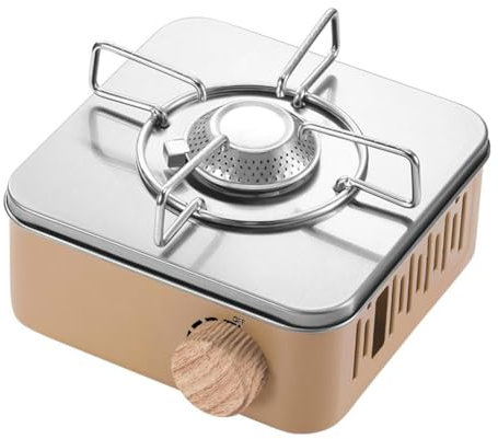 Rordigo Outdoor-Camping-Kochen, Gasherd, Starker Trips-, Grill, Superleichtes Reisezubehör, Kochutensilien – Khaki, Einfache Installation, Einfach zu Bedienen