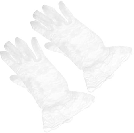 Yardenfun 1paar Lace Gloves Für Frauen Elegante Kurze Spitzenhandschuhe Für Hochzeiten Cosplay-partys Und Teeveranstaltungen Bequem Und Stilvoll