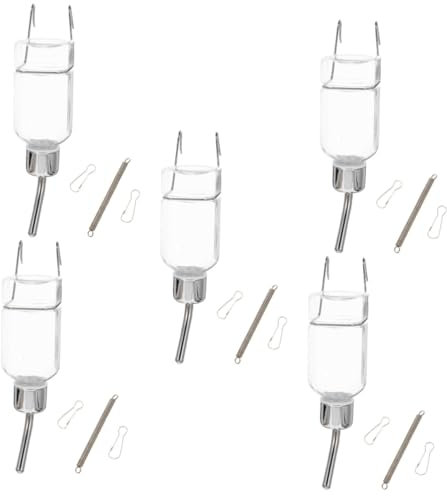 SUPVOX Lot De 5 Bouteilles Deau pour Animaux De Compagnie Anti-Fuite Distributeur Automatique Deau pour Chiens Et Chats Distributeur Deau Portable pour Animaux De Compagnie
