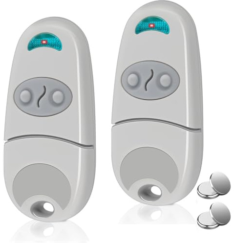 Télécommande pour Portail, 2 Packs télécommande Portail 433,92 MHz, télécommande C@ME 2 canaux Compatible avec EE EV, NA, 432M(Comprend 2 Piles supplémentaires)