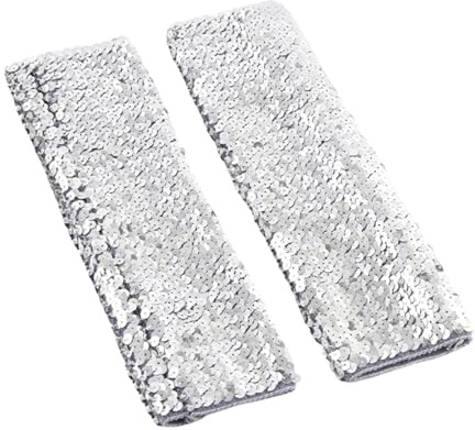 Nuaoxyeu Fingerless Gloves Stylish Glitter Gloves Sequin Long Gloves Fingerless Elastic Gloves Glitter Carnival Costumes For Women And Girls Todays Offers Special Deals