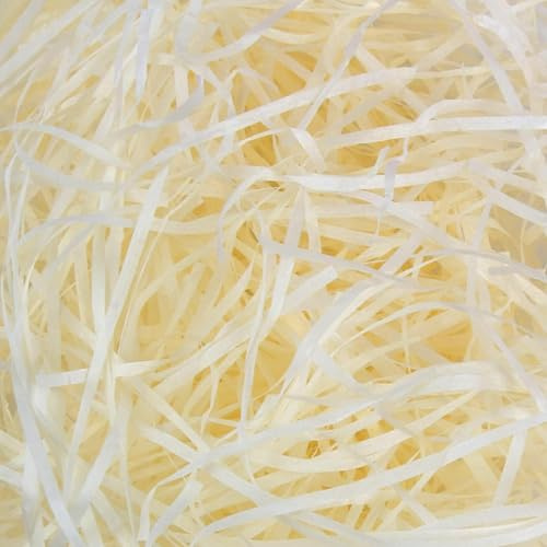 YEWCEP 200 g de matériau de remplissage en laine de bois pour décorer des paniers cadeaux, couleur champagne