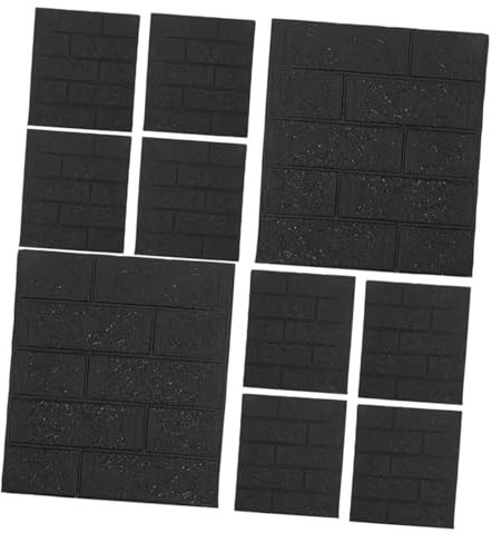 Housoutil 10piezas Panel De Pared De Piedra Sintética Autoadhesivo Pintado Para Baño y Cocina Resistente Unidades