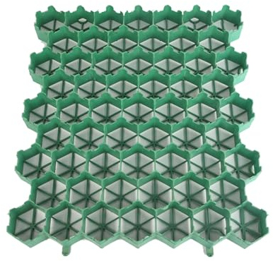 Grilles de stationnement Robustes for Gazon, stabilisatrices d'allée en Plastique, for Gazon, pelouse, Gravier, Tapis de Drainage(7cm-20 Pieces)
