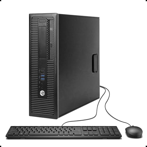 HP EliteDesk 800 G1 SFF PC de escritorio, Intel Core i5-4570, 8 GB de RAM, SSD de 240 GB, teclado EE.UU., WiFi, Bluetooth, Windows 11 Pro (reacondicionado)