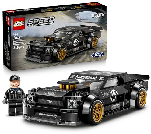 LEGO Speed Champions Ken Blocks '65 Ford Mustang Hoonicorn V1 – Leksaksbil från Ford – Racerbilsset med minifigur av Ken Block – Byggset för pojkar och flickor från 9 år – Present till barn – 77262
