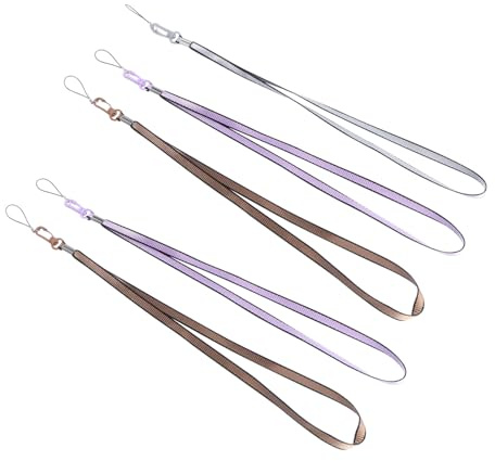 CONGARTENO 5 pezzi Cordini da Collo in Nylon Colorati Multiuso con Ganci Rotanti in Acciaio Inossidabile per Chiavi Badge e Cellulari Laccetti Antismarrimento Resistenti e Confortevoli per
