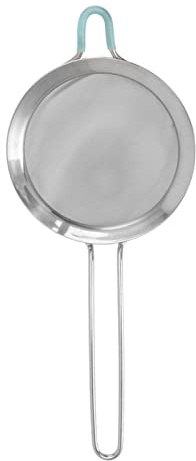 RASTKY Colador de Harina de Mano de Acero Inoxidable con Colador Fino de Malla 60 con ¡Perfecto para Harina, Azúcar, Especias y más! (20 centímetros)