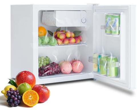 Techomey 46L Mini Table Top Counter Fridge White