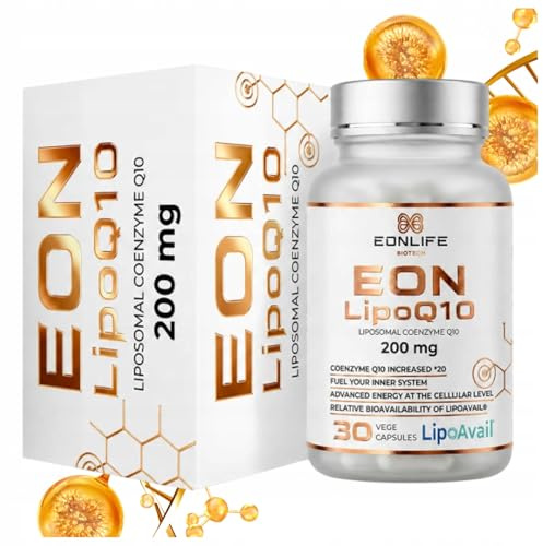 EON LipoQ10 – liposomalt coenzym Q10 200 mg med LipoAvail®, 60 veganska kapslar