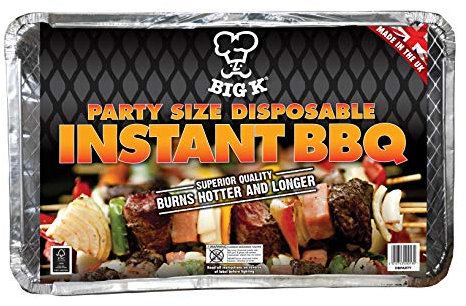 Big K All in One BBQ Party Size FSC, 1x Disposable Instant BBQ XL Party Size