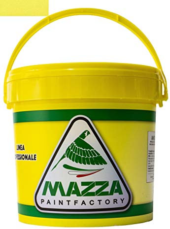 MAZZA Pittura Decorativa Per Interni Brillantinata Glitterata Lt 5 Dusk Colorificio Vernice Brillantini Glitter Muro Idropittura Murale Colorata (Giallo Limone Medio Dk4047)