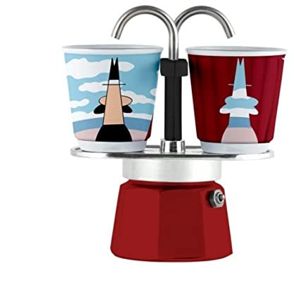 Bialetti MINI EXPRESS R Magrite 2 Tazze Acciaio inossidabile