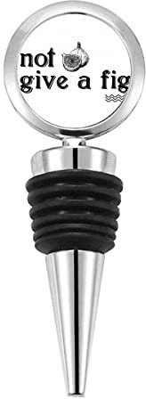 Interesting Catchword Fig Bottle Stopper Stainless Steel Rubber Reusable