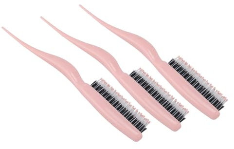 Spazzola per Cotonatura per Capelli Fini, Spazzola per Capelli Cotonata 3 Pezzi Strumento per lo Styling Portatile con Funzione Volume Aggiuntiva per Uso Domestico e in Viaggio