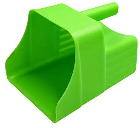 Paletta multiuso in plastica di grande capacità, verde per ghiaccio e ingredienti, adatta per ristorante, cucina, paletta multiuso in plastica