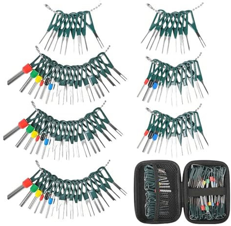 Werkzeugsatz zum Entfernen von Klemmen - Werkzeug zum Entfernen von Kabelklemmen | Terminal-Auswerfer-Set für Autos – 172 x elektrische Kabelstecker-Abzieher-Reparaturwerkzeuge, professionelles Termin