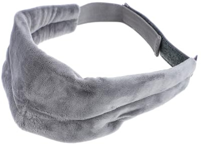 Máscara para Dormir de Algodón Gris, 3d Transpirable y Ligera | Venda Nocturna Cómoda, Relieve de Presión Ocular, Uso Interior y Camping, Ajuste Elástico, Funda Suave