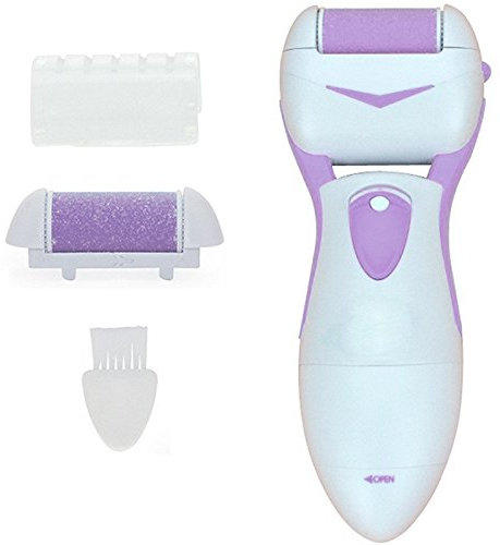 SMOOTH FEET - Máquina de pedicura eléctrica - Elimina callos y durezas - Uso en seco y mojado - Color morado