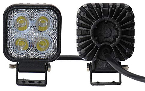 Leetop 2X 12W LED Scheinwerfer Flutlicht Rückfahrscheinwerfer IP67 Wasserdicht Arbeitsscheinwerfer 12V 24V