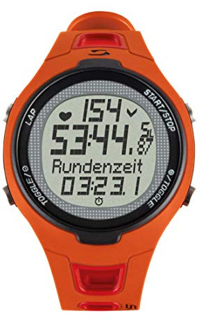 Sigma Sport Pulsuhr PC 15.11 neues Design, Herzfrequenz mit Brustgurt, EKG genau, wasserdicht, Red, TU EU