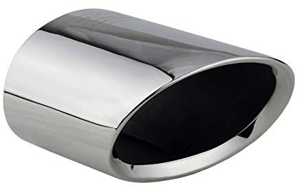 L&P A308 - Embellecedor de tubo de escape ovalado cromo de acero inoxidable pulido compatible con 3 e90 e91 prefacelift año de fabricación Embellecedor de tubo escape de 2004-2007 pieza repuesto