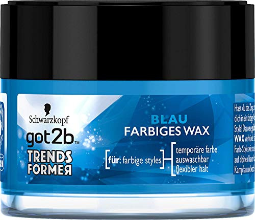 3 x got2b Trendsformer Haar-Wax Blau Farb-Styles für aufregende Frisuren je 50ml