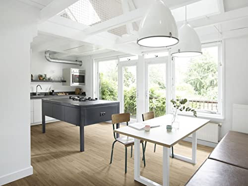 PVC Bodenbelag Vinylboden in Eschenholz-Optik, Zuschnitt (2m breit, 4m lang)