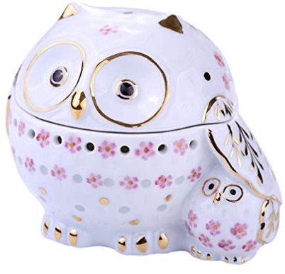 BESPORTBLE Owl Aromatherapy Burner Ceramic Incense Burner for Desktop Decor Chic Craft Aromatherapy Furnace Adornment for Home Office Use