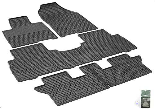 Auto Fußmatten Gummimatten Rigum geeignet für Kia Sorento 7-Sitzer 2014-2020 Passgenau + Auto Duft/BesteKauf