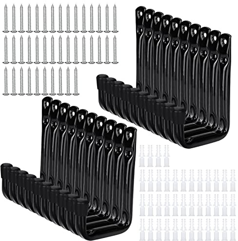 JMIATRY 20 Stück Haken, robust, Garage-Haken für Garagenwand, Leiterhaken, Wandhaken, J-Haken, Utility Hangers für Werkzeug, Fahrrad, Holz, Metall, Brett und Stock (11,5 x 9,5 cm)