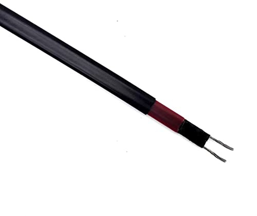 Styire Warmhaltekabel Rohr-Frostschutz-Warmdraht, 1~50 Meter DC 12 V 24 V 36 V 48 V, Niederspannungs-Heizkabel mit Selbstregulierung Heizung Langlebig (Color : 12V, Size : 3 Meters)