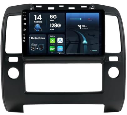 JOYX - [8-Core, 6G+128G] - Android 12 IPS Autoradio Pour Nissan Navara 3 D40 (2004-2010) - Sans fil Carplay + Android Auto - LED Caméra + MIC - 2 Din 9 Pouce - DSP Dab Volant WLAN 360-Caméra Fast-boot