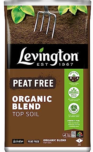 20L Top Soil Levington Compost, Multi-Purpose Fertilisers, Peat free Gardening Soils for Outdoor and Indoor Planting, Small to Large Plants