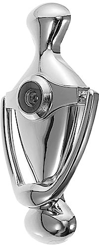 BESTonZON Stainless Steel Cat Eye Knocker Door Viewer Peephole for Front Door Zinc Alloy Security and Viewer for Home