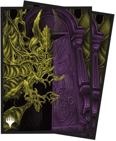 Ultra PRO - MTG Duskmourn 100ct Deck Protector Sleeves Ft. Valgavoth, Terror Eater, Kartenhüllen in Standardgröße Mit ChromaFushion Tech, Matte Finish, MTG