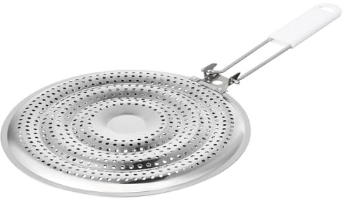 Hoement Diffuseur de Chaleur pour Tajine en Acier Inoxydable, Dessous de Plat Rond Résistant la Chaleur pour Plaque de Diffusion sur Cuisinière à Gaz, pour Ustensiles Cuisine