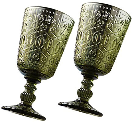 Cabilock Bicchieri Da Vino Rosso in Stile Grandi Calici Moderni Set Di Bicchieri in Goffrato Per Feste E Bar